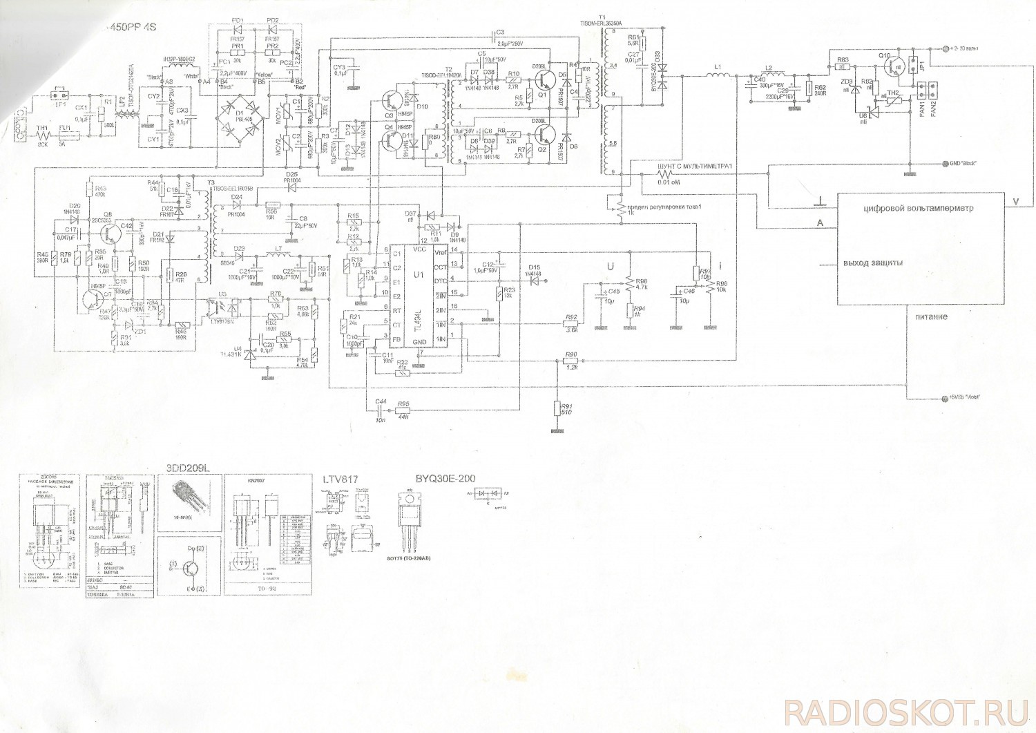 Asus atx 450d rev w20 схема