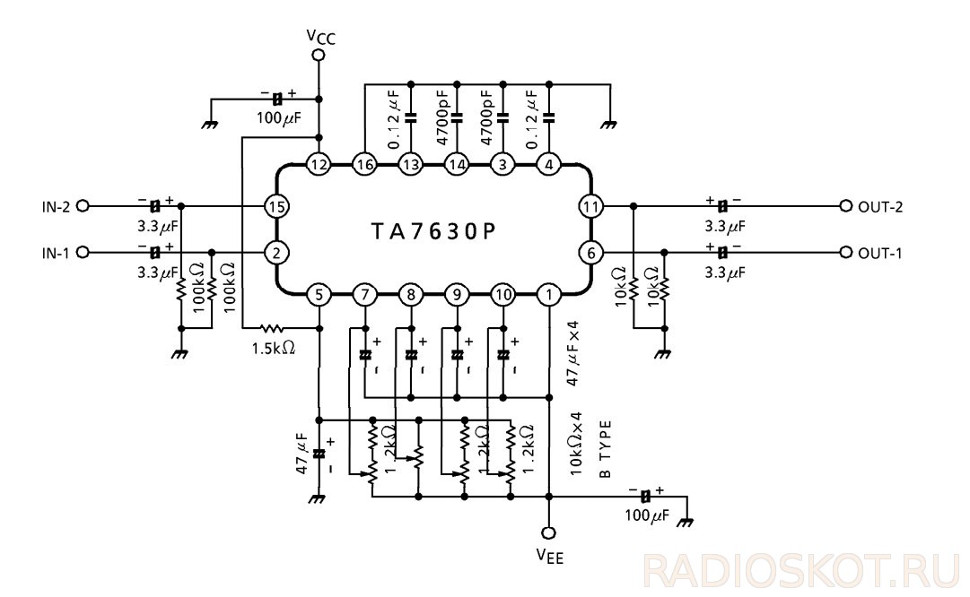 Ta8207k схема включения