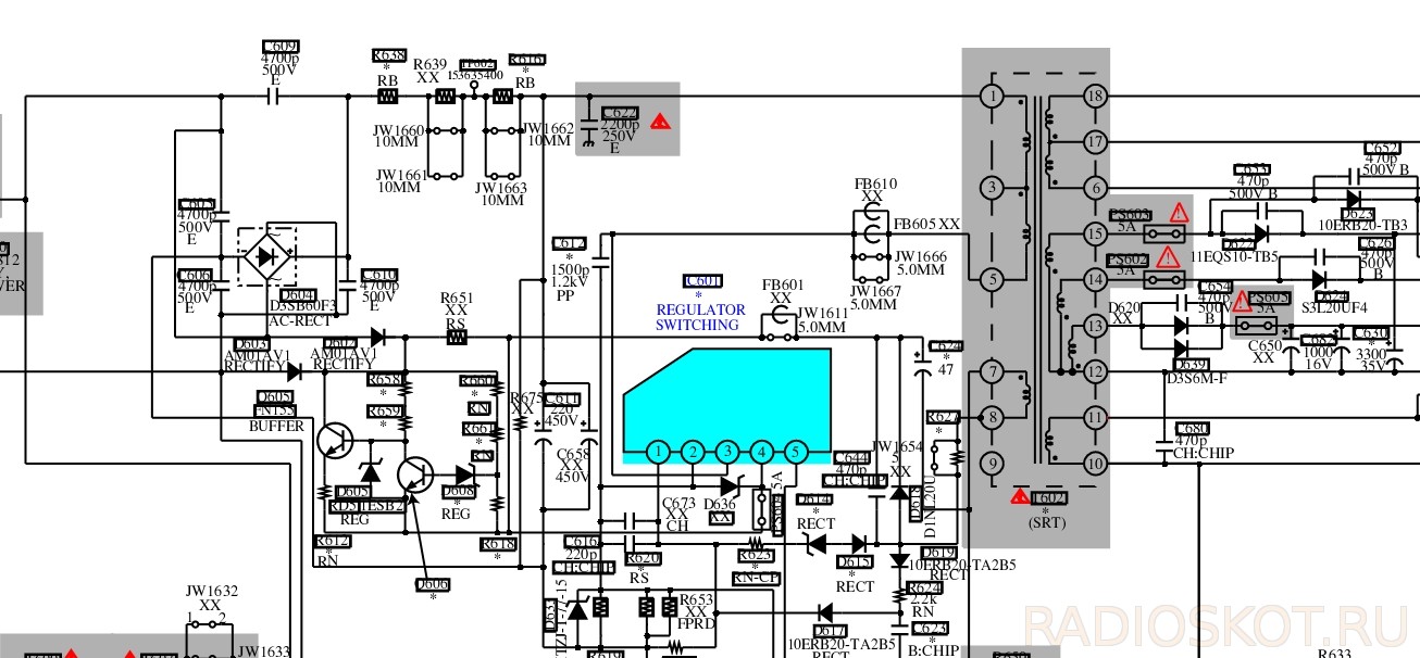 Str f6654 схема подключения