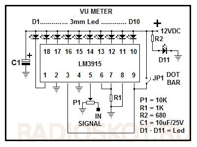 Lm3915 индикатор уровня. Lm3915-1 индикатор уровня сигнала. Индикатор уровня на lm3915. Микросхемы индикаторов уровня lm3915. Индикатор уровня звука на lm3915.