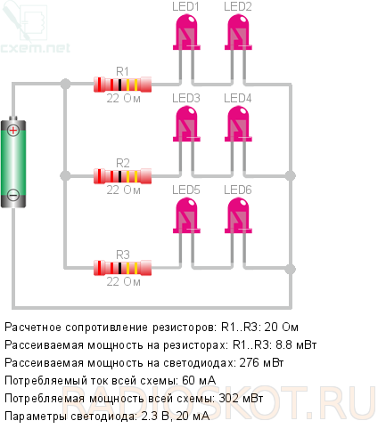 Рассеиваемая мощность. Увеличение мощности резистора.