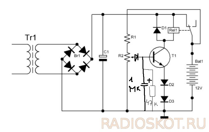 Схема зарядное устройство airline ach 5a 06