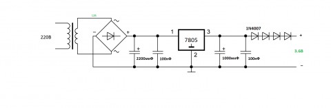 L7809 схема подключения