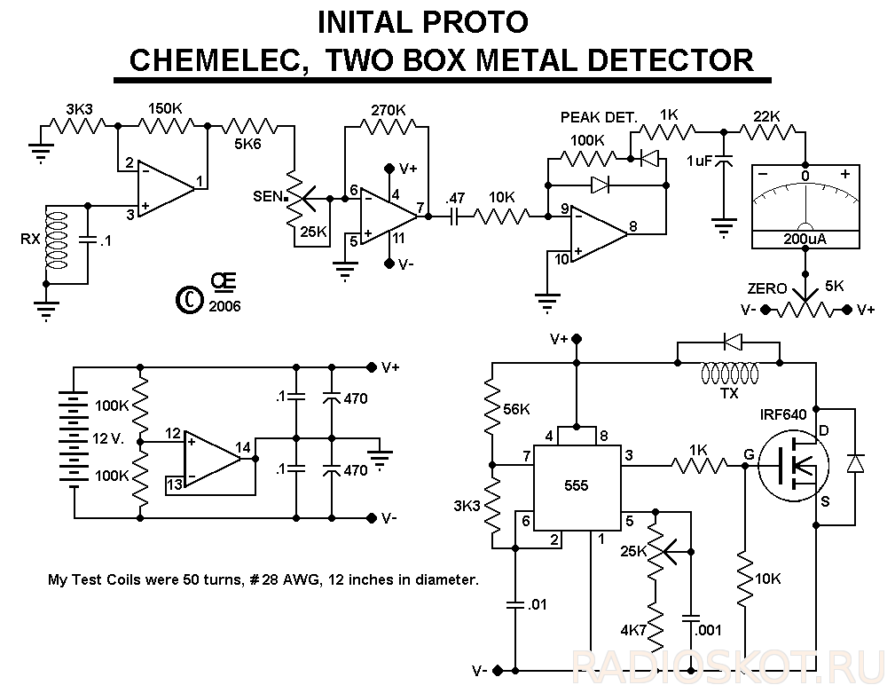 Металлоискатель пират схема lm358