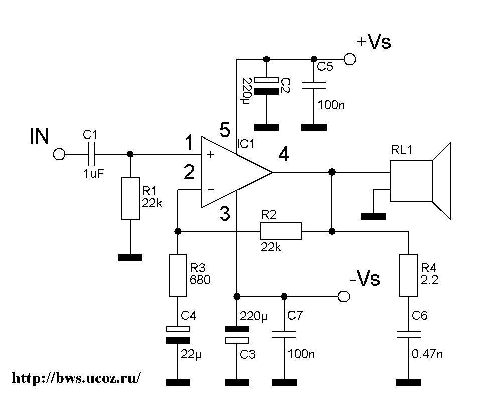 Lm833n схема усилителя