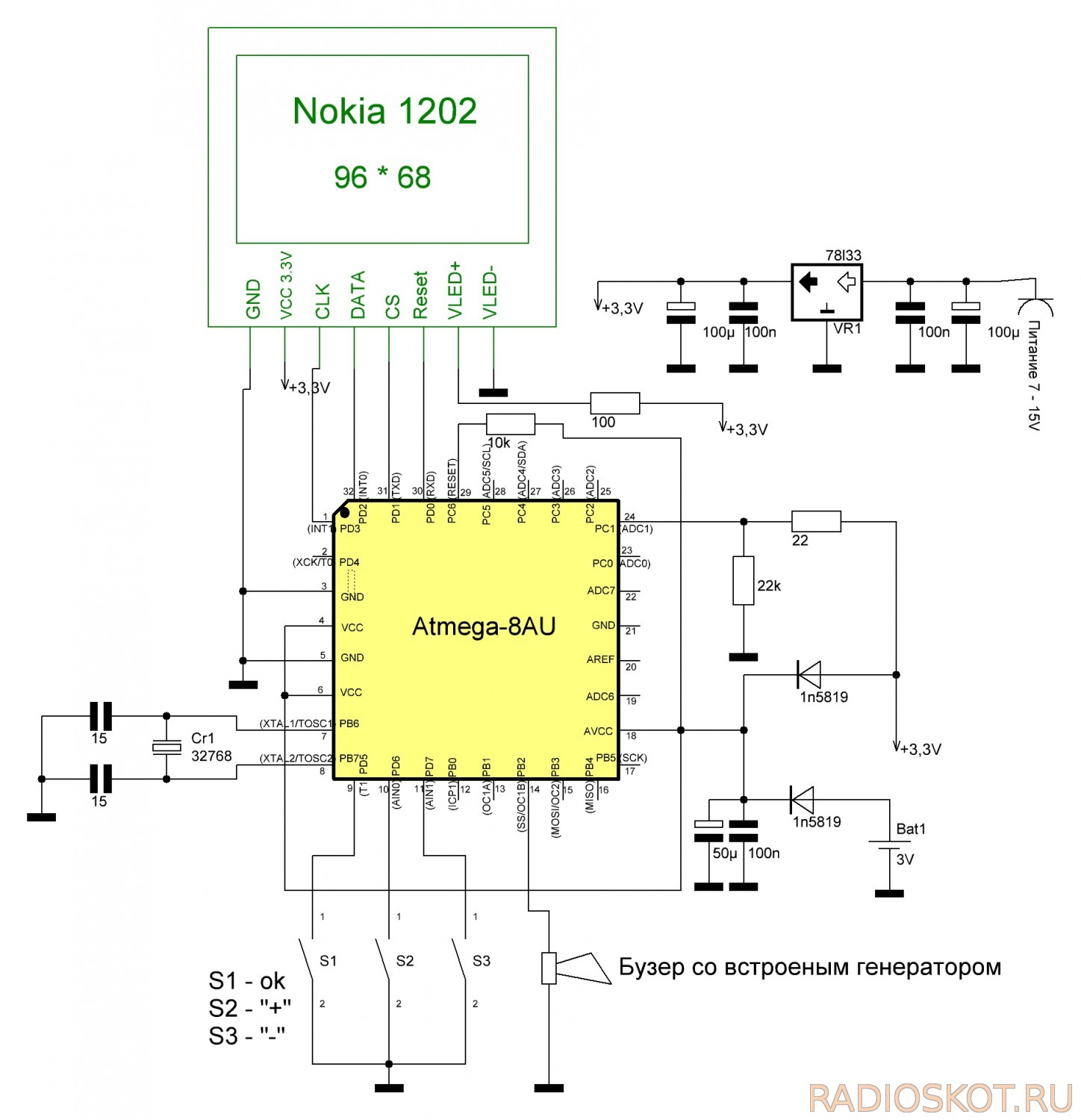 Схемы на atmega