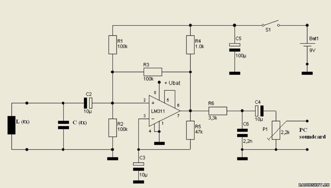 Металлоискатель пират схема lm358