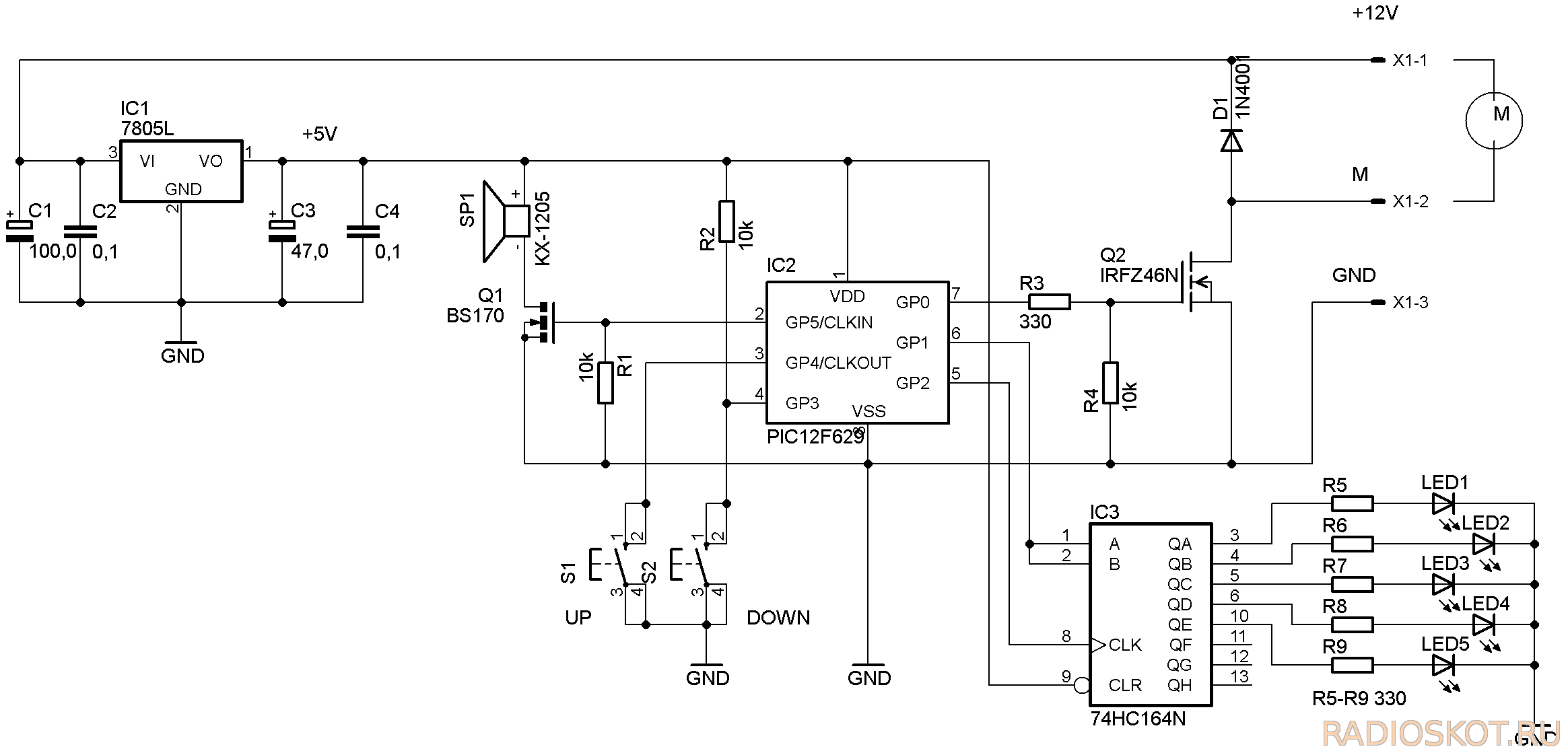 Схемы на pic12f629