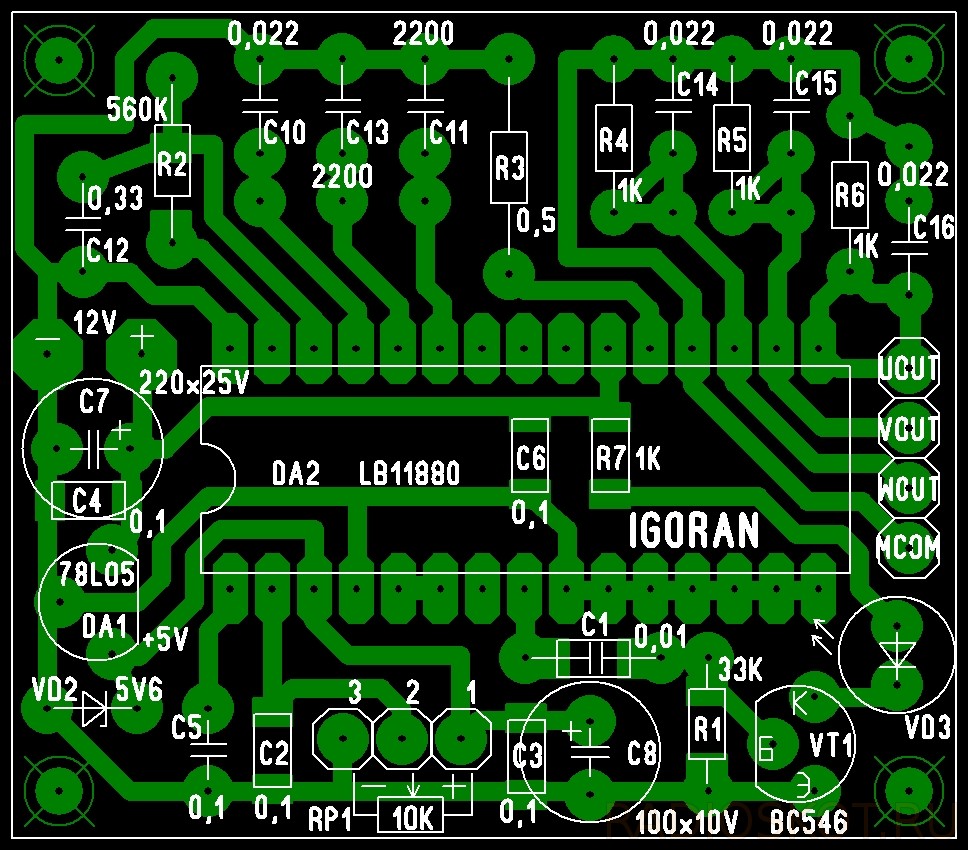 Lb11880 схема подключения двигателя с регулировкой оборотов