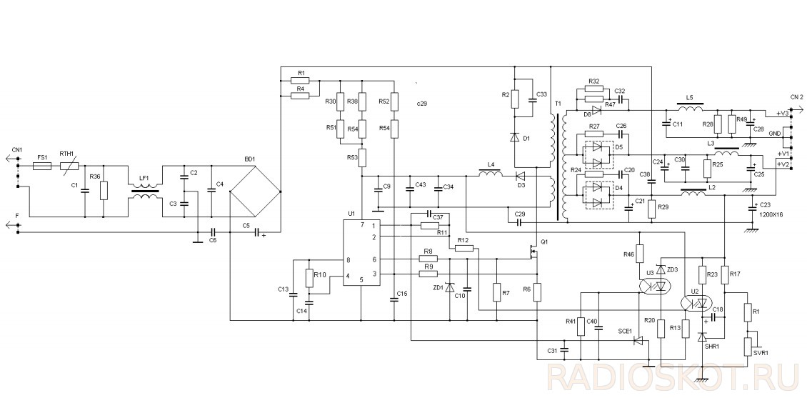 Блок питания jlh 94 voc e249823 схема